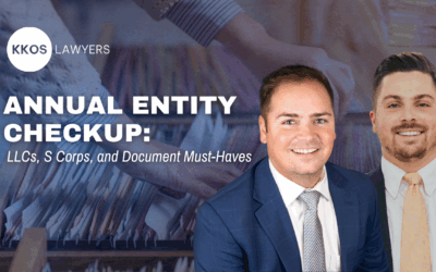 Annual Entity Check-up: LLC’s, S-Corps and Must Have Docs