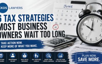 Six Tax Strategies to Review Before the Window Closes-